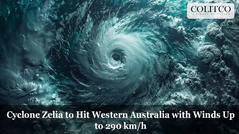 Cyclone Zelia to Hit Western Australia with Winds Up to 290 km/h