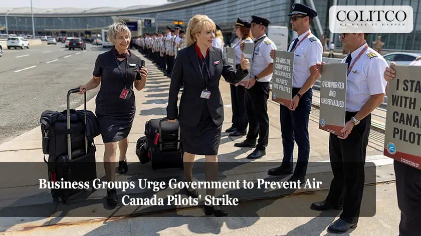 Business Groups Urge Government to Prevent Air Canada Pilots' Strike